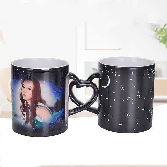 creative color changing mug, ceramic mug