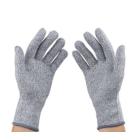 Tempered rubber gloves against stabbing and cutting