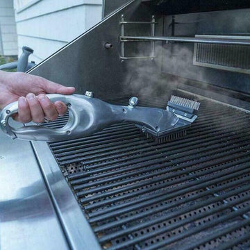 Cleaning brush for barbecue grills