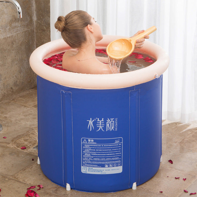 Foldable Household Full Body Bathtub And Bathing Artifact