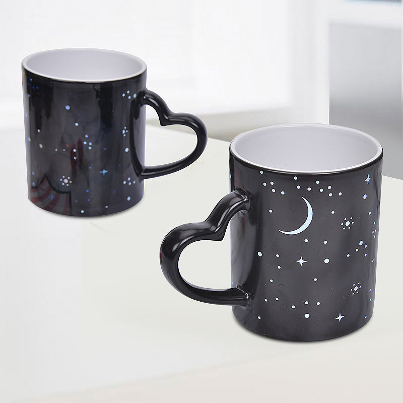 creative color changing mug, ceramic mug