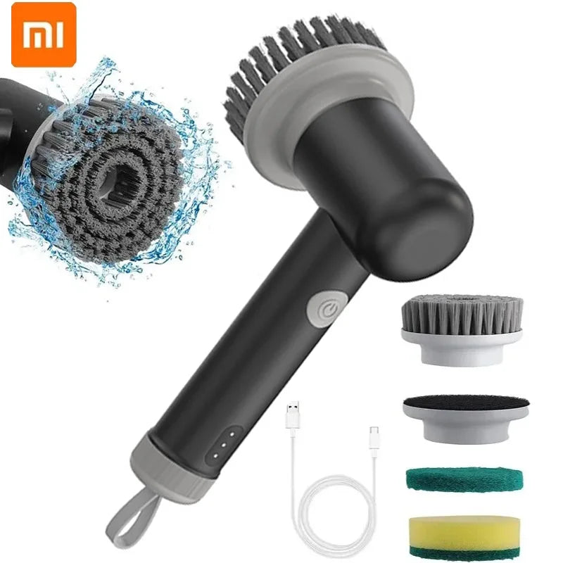 Xiaomi Electric Cleaning Brush Household Cleaning Brush Electrical Spin Scrubber Gadgets for Home and Kitchen Home Cleaning Prod