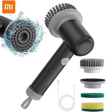 Xiaomi Electric Cleaning Brush Household Cleaning Brush Electrical Spin Scrubber Gadgets for Home and Kitchen Home Cleaning Prod