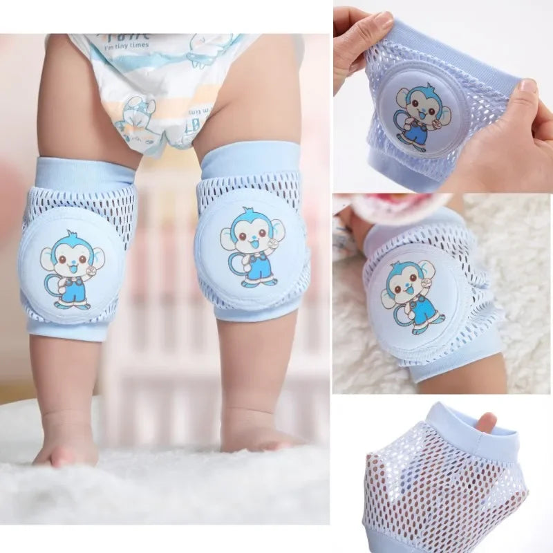 Kids Girl Boy Crawling Elbow Toddlers Baby Knee Pads Safety Mesh Kneepad Protector Leg Warmer Cushion Legging Infants Children