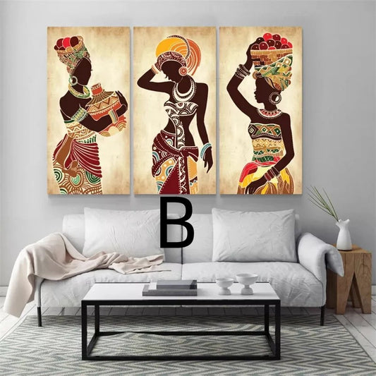 painting on canvas Ethnic art poster